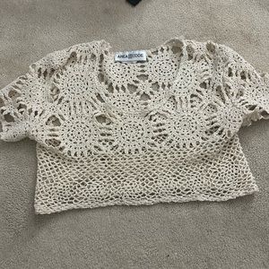 womens crochet top/bikini coverup